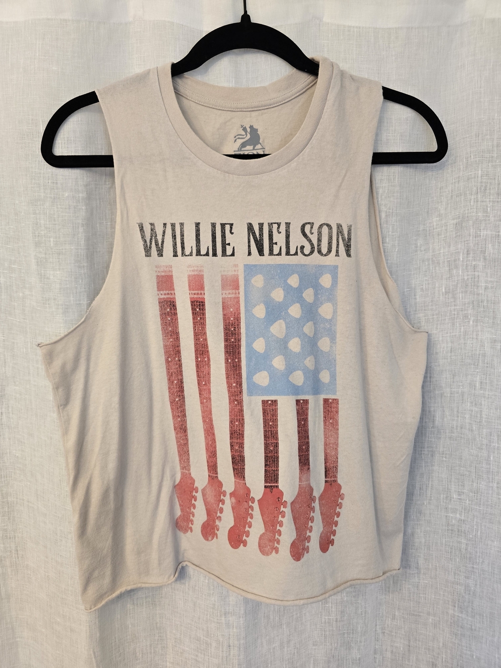 Women's Sleeveless Graphic Tank Top - Willie Nelson
